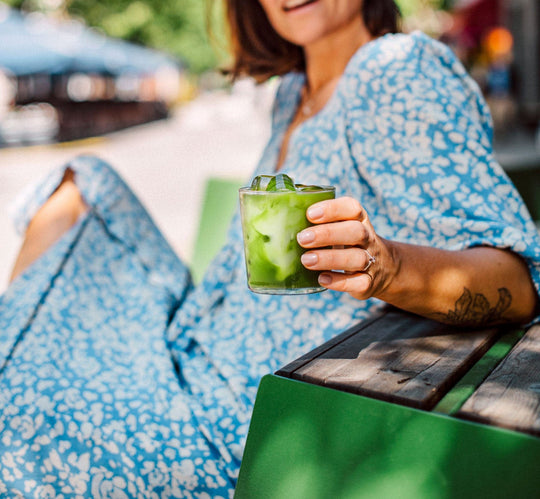 iced matcha latte